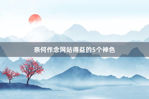 奈何作念网站得益的5个神色